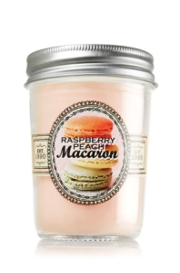 Bath & Body Works Raspberry Peach Macaron Mason Jar Candle, $12.50